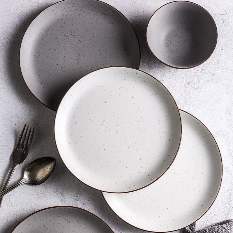 32pcsset Nordic Style Ceramic Plate Set