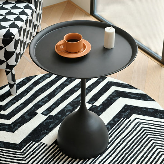 Black Nordic Round Coffee Tables Metal