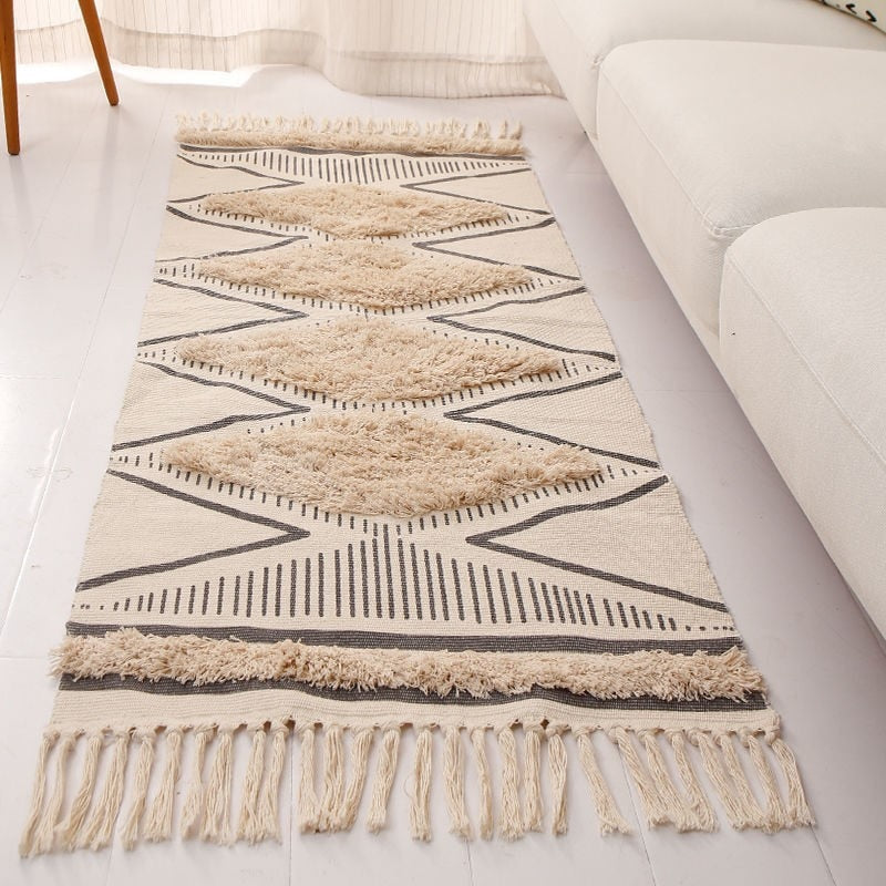 Nordic Tufted Cotton Linen Carpet