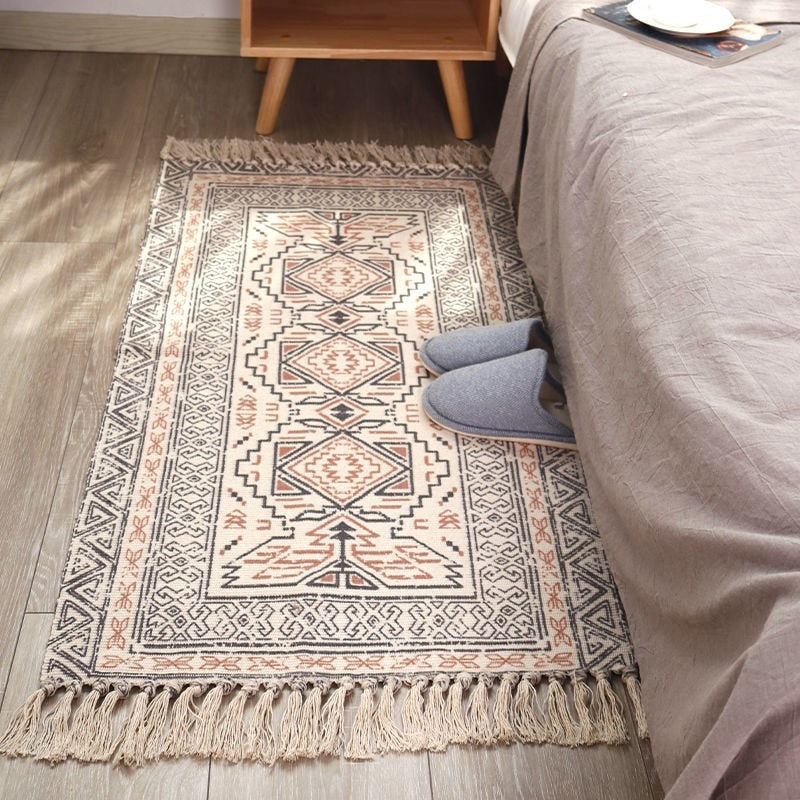 Nordic Tufted Cotton Linen Carpet