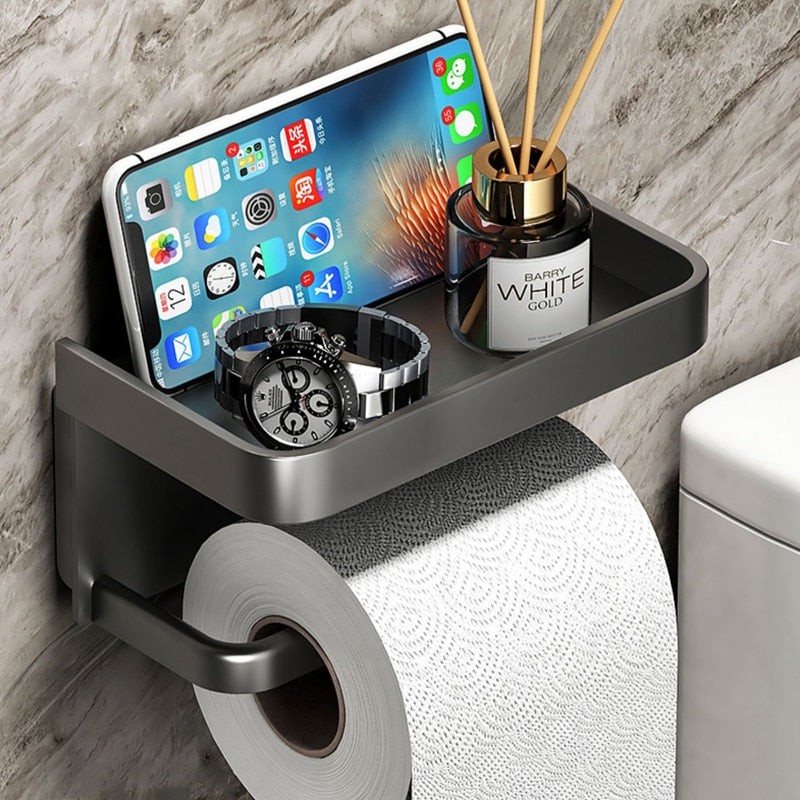 Toilet Paper Holder Wall-Mounted Paper Roll