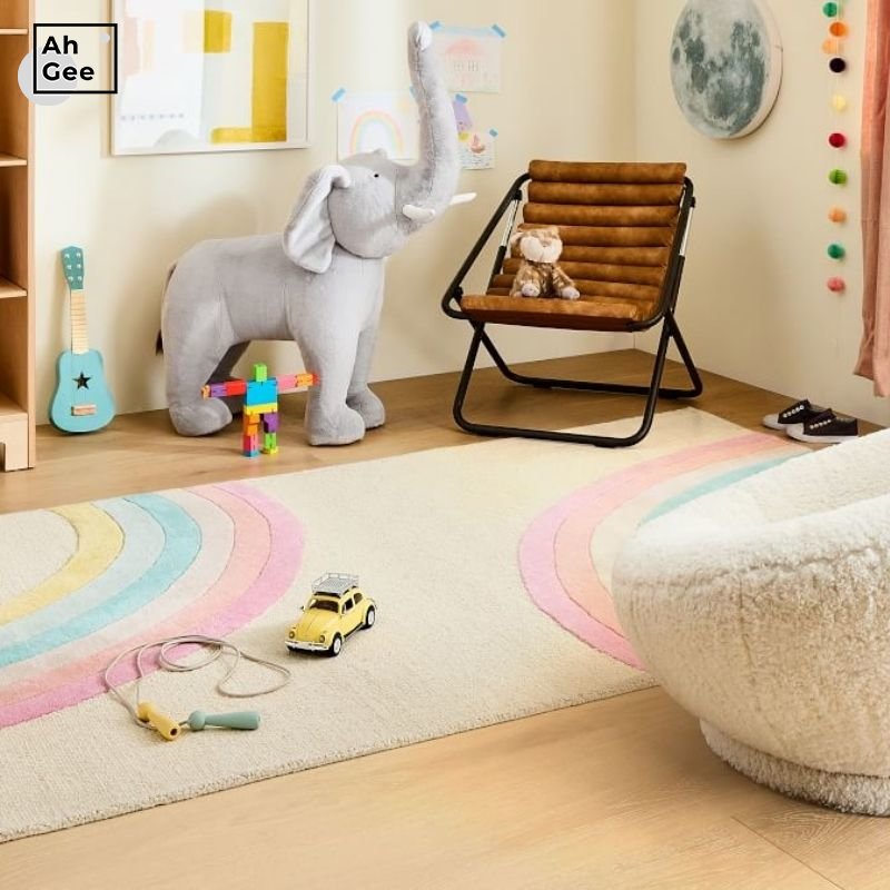 Rainbow Hairy Nursery Play Mat