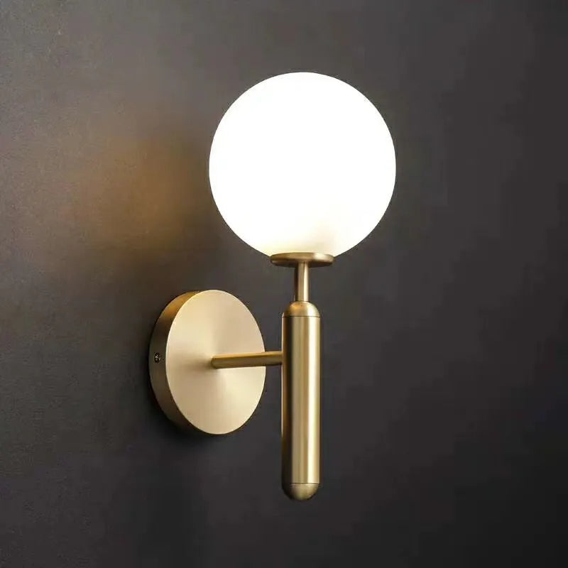 Wall Lamp Lights Single Head Glass