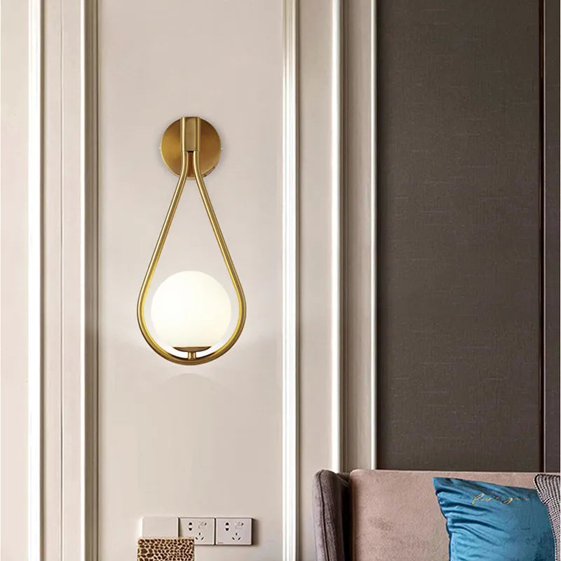 Copper Black Interior LED Wall lamp