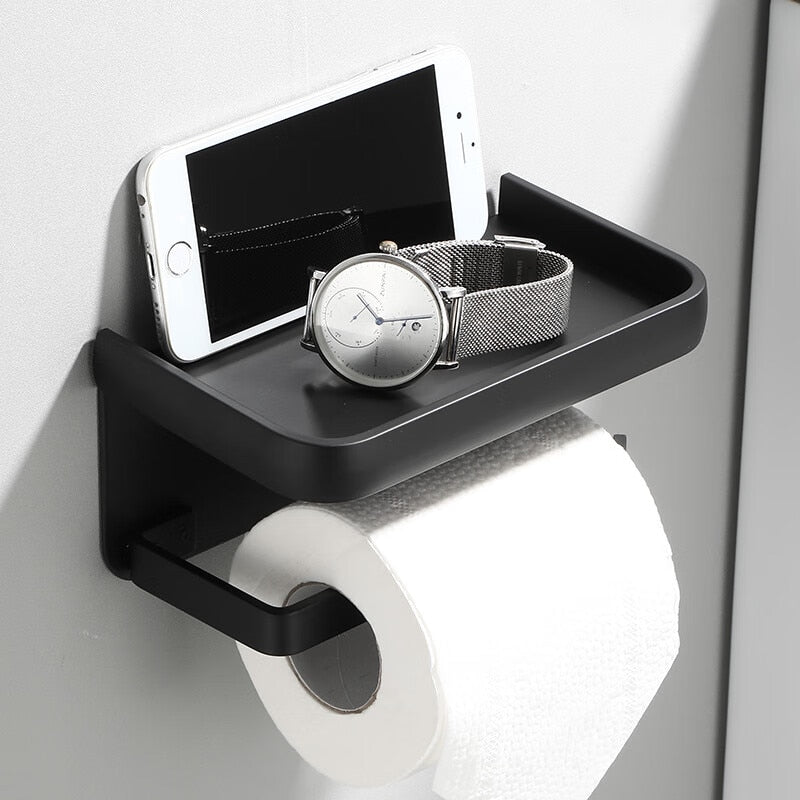 Toilet Paper Holder Wall-Mounted Paper Roll