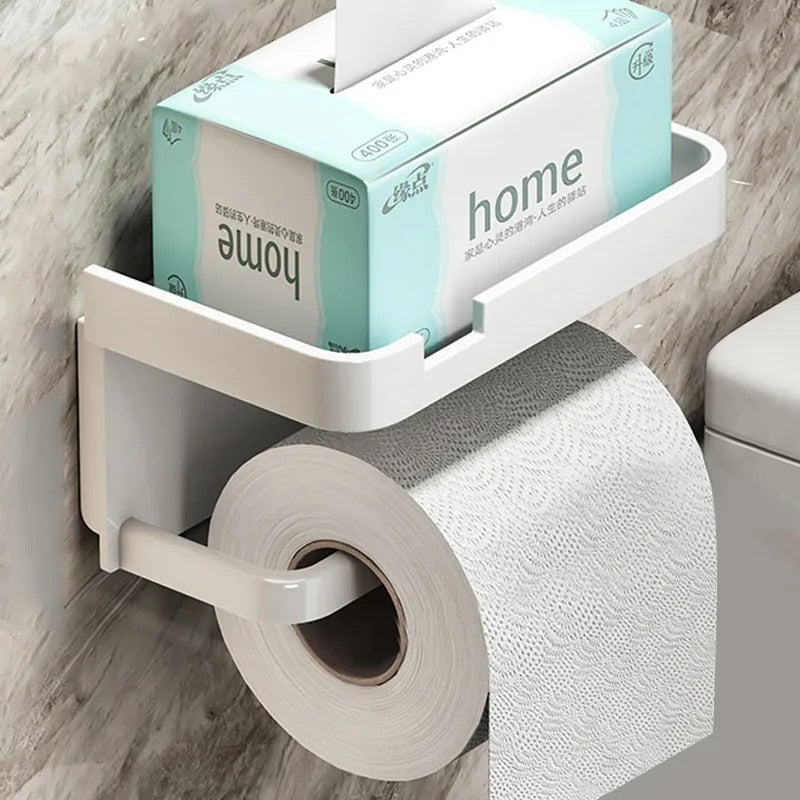 Toilet Paper Holder Wall-Mounted Paper Roll